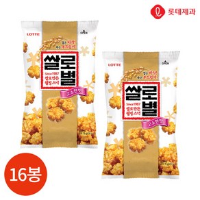 [롯데웰푸드] 롯데 쌀로별 고소한맛 78g x 16봉, 16개