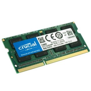 Cucial DDR4 RAM 메모리 PC4 노트북 8GB 2400MHZ 1.2V so-dimm dd4 Macbook, 03 DDR3L 4GB 1600 1.35V, 03 DDR3L 4GB 1600 1.35V