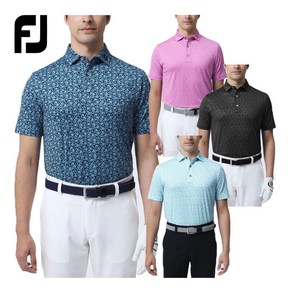 FOOTJOY 풋조이 골프웨어 반소매 폴로셔츠 FJ-S23-S08 플라워프린트 봄여름 웨어