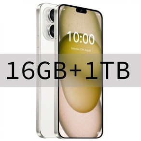 스마트폰 글로벌 버전 풀 스크린 휴대폰 6.8인치 XS15 프로 4G 5G 6800mAh 16GB + 1TB 정품 신제품, White 16GB 1TB