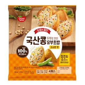 동원 초밥의달인 국산콩 유부초밥(고소한맛), 1개, 330g, 상세 설명 참조