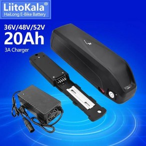 LiitoKala Hailong 전기 자전거 배터리 BMS Bafang BBS02 36V 20AH, 한개옵션1