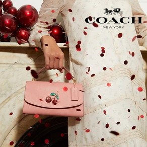 코치 틸리 사첼 23 체리 C1436 Tilly Satchel 23 With Cherry