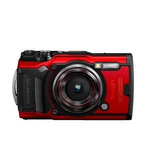 OLYMPUS 디지털 카메라 Tough TG-6 레드 1200만 화소 CMOS F2.0 15m 방수 100kgf 내하중 GPS 내장 Wi-Fi TG-6RED, 1개