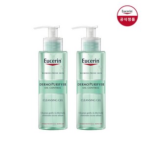 [유세린] 더모퓨리파이어 오일컨트롤 클렌징 젤 200ml 1+1, 2개