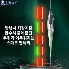 용왕낚시 소봉선 스마트 전자찌 입수부위 어두워지는 주야겸용 스마트찌 밤낚시 시인성 대폭 상향 입질변색찌, T-DI03(1.5g), 1개