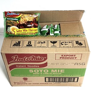 인도네시아 소토미향 라면 Soto Mie Flavou Instant Noodles 75g 박스제품, 40개