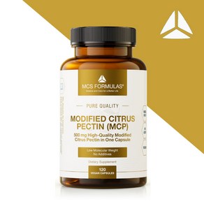 MCS Fomulas 변형된 감귤 펙틴 500mg 120캡슐 (MCP) Modified Citus Pectin, 1개, 120정