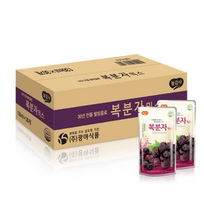 광야 복분자 파우치 130ml 1BOX 30개입 자파 복분자주 에 이드 음료 베이스, 30개