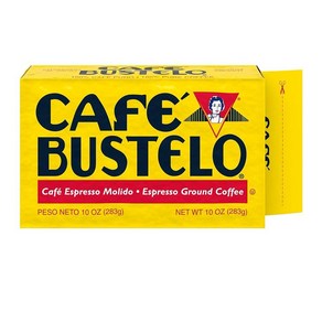 Café Bustelo 에스프레소 다크 로스트 그라운드 커피 브릭 283.5g(10온스), 283.5g, 1개