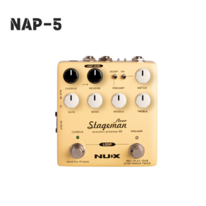 NUX Stageman Floo/어쿠스틱프리앰프+DI+루퍼(NAP-5), 1개