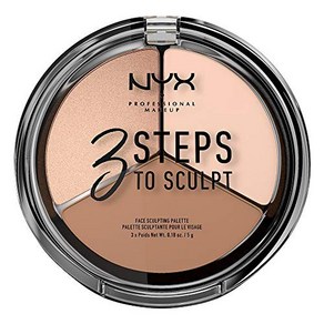 NYX PROFESSIONAL MAKEUP 3 Steps to Sculpt Face Sculpt NYX 프로페셔널 메이크업 스컬프팅 3단계 페이스 스컬프팅 컨투어 팔레트 - 페