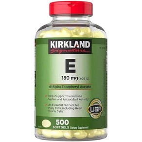 Kikland Vitamin 커클랜드 비타민 E 400IU 500소프트젤, 1개, 500정