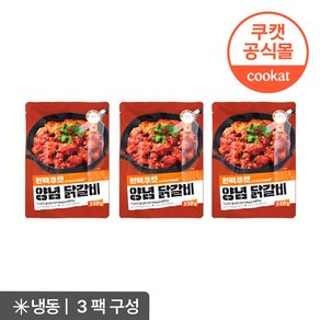 원팩쿠캣 양념 닭갈비 550g, 3개