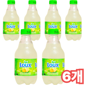 [쿨앤드몰] 룩스 레몬 탄산음료 330ml, 6개