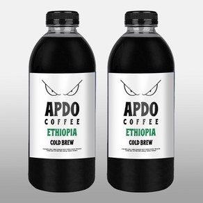 [Apdo.] 압도적인 더치커피 1+1 에디오피아 콜드브루 원액 1L 고소하고 산뜻한 맛, 1개, 1000ml, 2개입