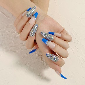 떨샵 붙이는 네일팁 키치 유니크 인조손톱, 2개, NAIL-N370