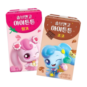 캐치티니핑 솔브앤고 아이튼튼 샤샤핑 초코 딸기, 24개, 150ml