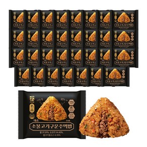 까박 태송 소불고기 구운 주먹밥 냉동 국내산쌀 삼각김밥, 32개, 100g