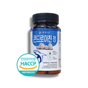 콘드로이친 상어연골 정 HACCP 인증제품 500mg 100정, 1개, 500mg x 100정