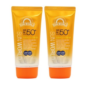 FCK 썬 월드 수퍼 썬크림 SPF 50+ PA+++, 2개, 80ml