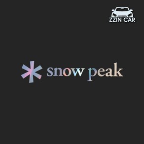 찐카 Snow Peak 로고 캠핑 데칼스티커 ZCCP-18 /캠핑스티커 /스노우피크스티커