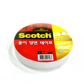 3M 스카치 찢어쓰는 종이양면테이프 12X10, 10개