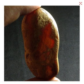 천연원석 나미비아 Red Fie Agate 마노 417Ct +보증서