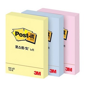 3M 포스트잇 656 스탠다드노트 접착메모지 점착 노트