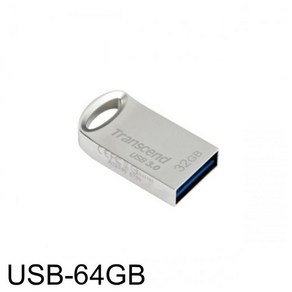 트랜샌드 JetFlash 710 USB 메모리/USB 3.0, 실버, 64GB, 1개