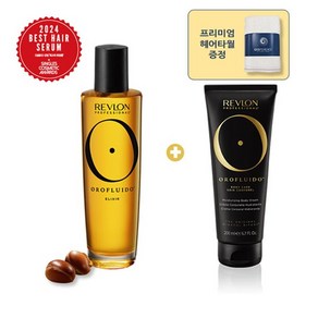 엘리자베스아덴 레브론 프로 오로플루이도 아르간오일 일릭서 세럼 100ml 세트(바디크림 헤어타올 증정) - 추천, 1개