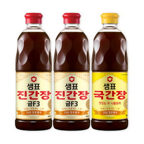 샘표 진간장 금F3 860ml 2p 국간장 860ml 1p 2종