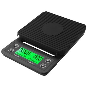 전자 드립 커피 체중계 고정밀 측정 LCD 디지털 디스플레이 머 무게추 도구 5 kg 3kg, 없음, 1) 3kg, 없음