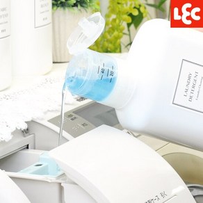 [LEC] 원터치 계량캡 세탁세제통 1000ml [W00109], 1개