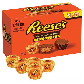 Reese's 리세스 피넛 버터 미니어처 컵 1.95kg, 1개