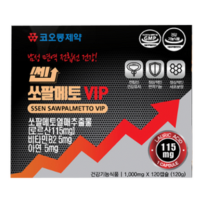 코오롱제약 쎈 쏘팔메토 VIP, 120정, 1박스