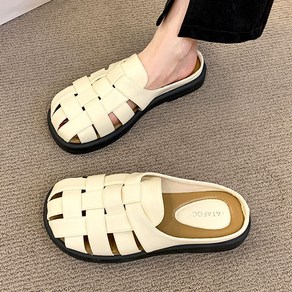 Modern Fashion 여성 발편한 사계절 샌들 뮬 슬리퍼