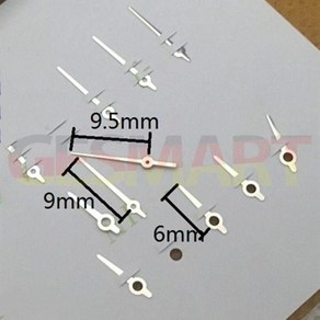 론다 763 쿼츠 시계 무브먼트 실버 3 핸드 워치 95mm 9mm 6mm