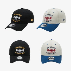 [정식매장판] 뉴에라 NEWERA 공용 로고모자 스케이트보드 언스트럭쳐 볼캡 색상 2종