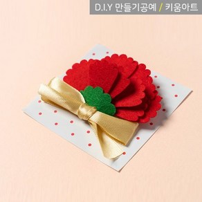 키움아트 어버이날 펠트 카네이션 브로치만들기 DIY