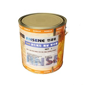 샌드위치 패널 방수제-녹색 4 kg -고탄성-특수고무방수-움직임이 많은 조립식 주택 방수, 1개