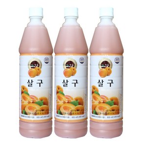 청솔 살구 음료, 835ml, 3개