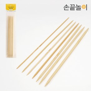 [손끝놀이] 20cm 대나무 장갑바늘 (2.0~5.0mm) 7사이즈 / 5개 1세트