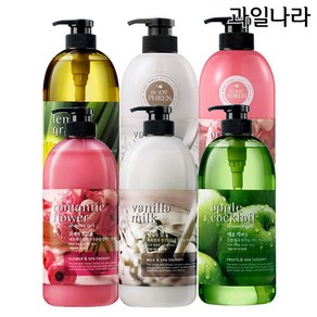 과일나라 바디프랜 바디워시 732ml 바디로션 500ml x 2개, 레몬 샤워젤 732ml(1+1)