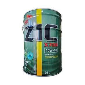 ZIC 7000 CJ-4 10w40 20L 대형트럭 트레일러 엔진오일, 1개, ZIC X7000 10W-40 CJ-4 20L