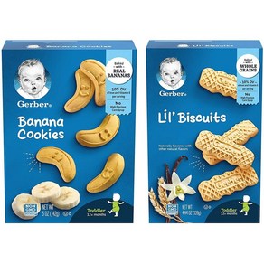 거버 바나나 쿠키 릴 비스킷 콤보 팩 Gebe Banana Cookies Lil Biscuits Combo Pack