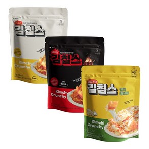 [더다믐]김칩스 오리지널4+갈릭치즈맛4+매운맛4 총12봉, 40g, 1개