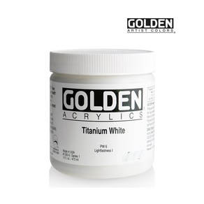 골든 아크릴물감 헤비바디 473ml S1 Titanium White