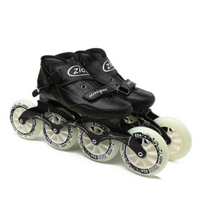 인라인스케이트 고급 성인용 스피드 신발 레이싱 Poweslide 6 층 탄소 섬유 MPC EUR 30-48, 33) Black whole skates - 43, 1개