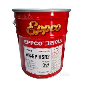 우성 EPPCO 앱코 WS-EP HSR2 구름 베어링 그리스 15KG 중장비용 고하중 극압 빨간 구리스